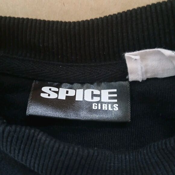 Cotton On Spice Girls Sweatshirt Small Black Crewneck Y2k Style - Picture 3 of 8